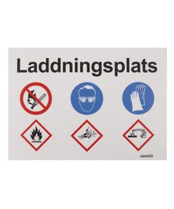 Skylt Laddningsplats A4