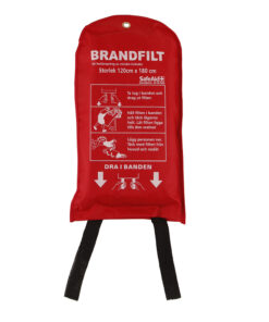 Brandfilt i nylonpåse, 1,2 x 1,8m