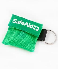Andningsmask Nyckelring SafeAid, Grön