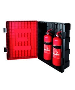 Dubbelskåp till brandsläckare 6 kg pulver, 6-9 liter skum