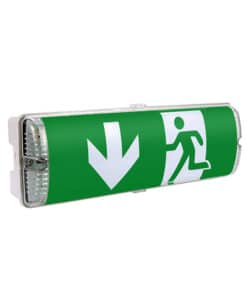 Hänvisningsarmatur Linus, 3h backup, 25m läsavst.